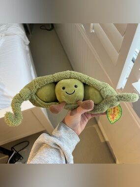 Jellycat Amusable Green Pea Pod Plush - Discontinued